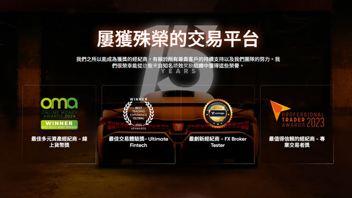Vantage獲得的榮譽